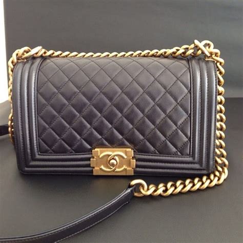 chanel boy bag medium gold hardware